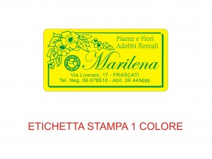 Etichette adesive per fioristi, fiorai e vivaisti (mm 40x20)  (cod.31G)